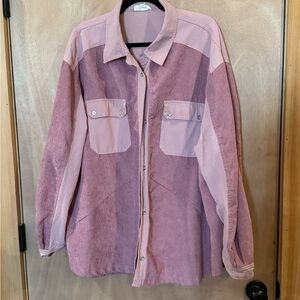 Women's Pink Corduroy Jacket